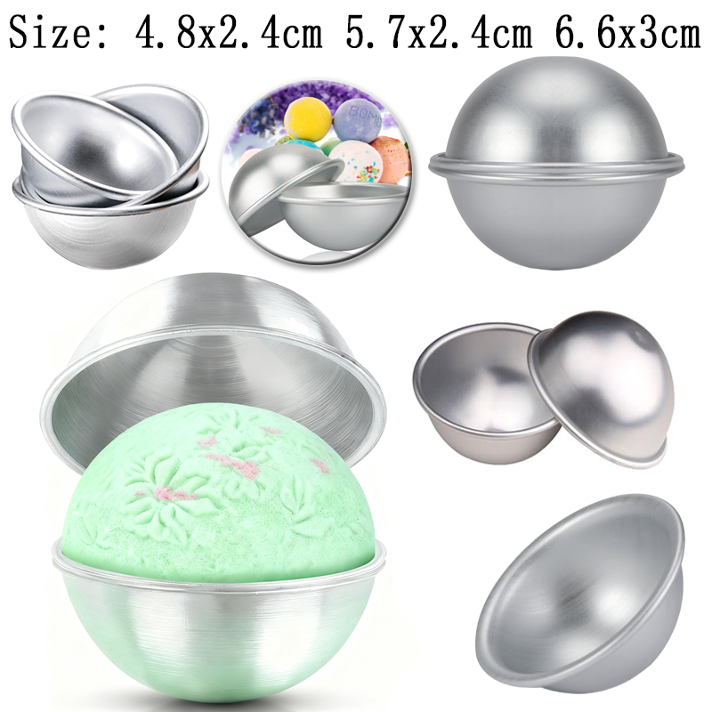 Bath Bomb Mold - 6Pcs Sphere Bath Molds, DIY Soap