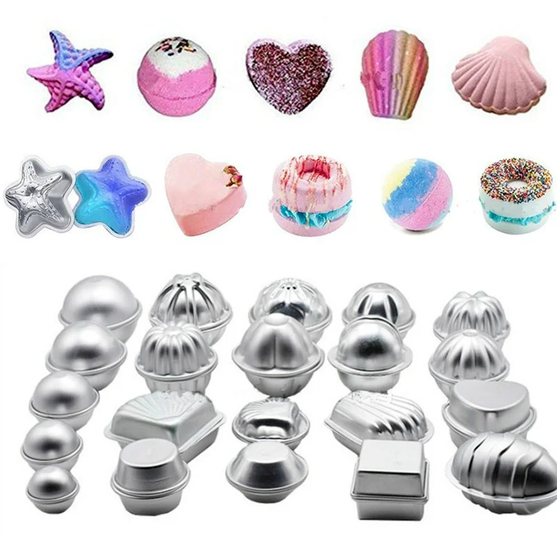 Bath Bomb Mold - 1 Pair Bath Bomb Molds Aluminium