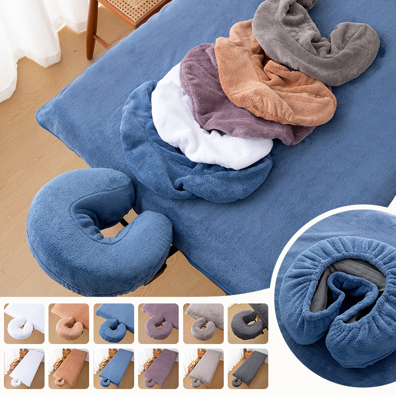 Spa And Wellness Center - Coral Fleece Beauty Salon Bed Sheets