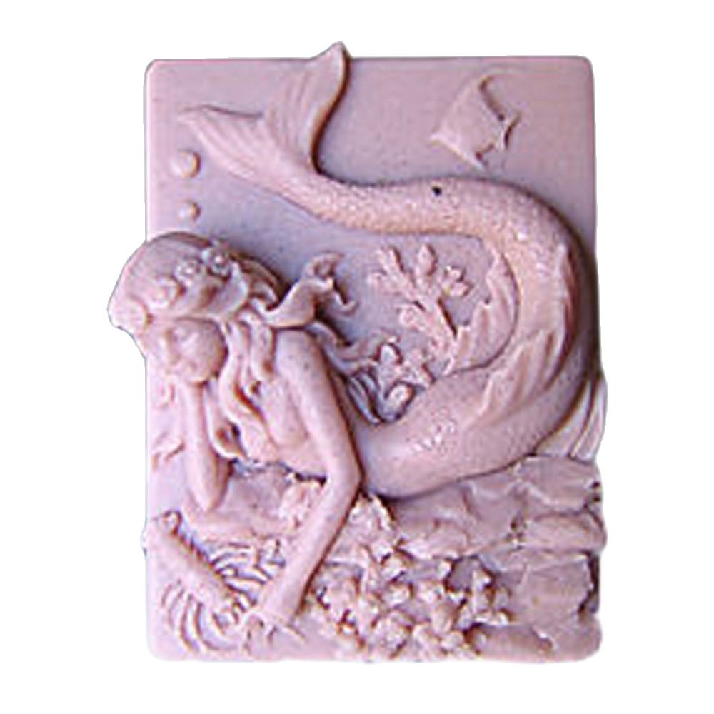 Bath Bomb Mold - 2D Mermaid Soap Silicone Molds Ocean