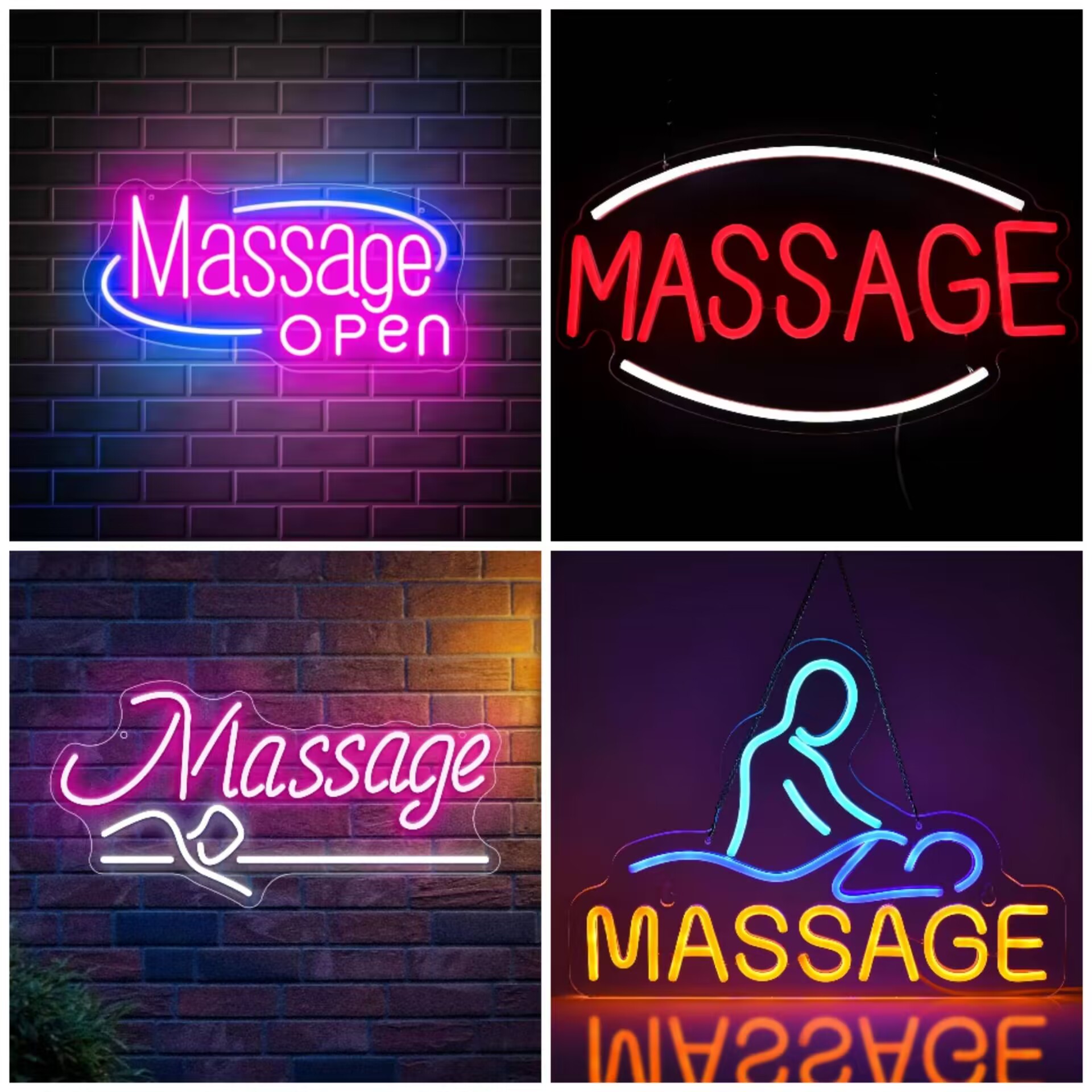 Massage Spa Open LED Neon Sign - Spa And Wellness Center 评论和价格