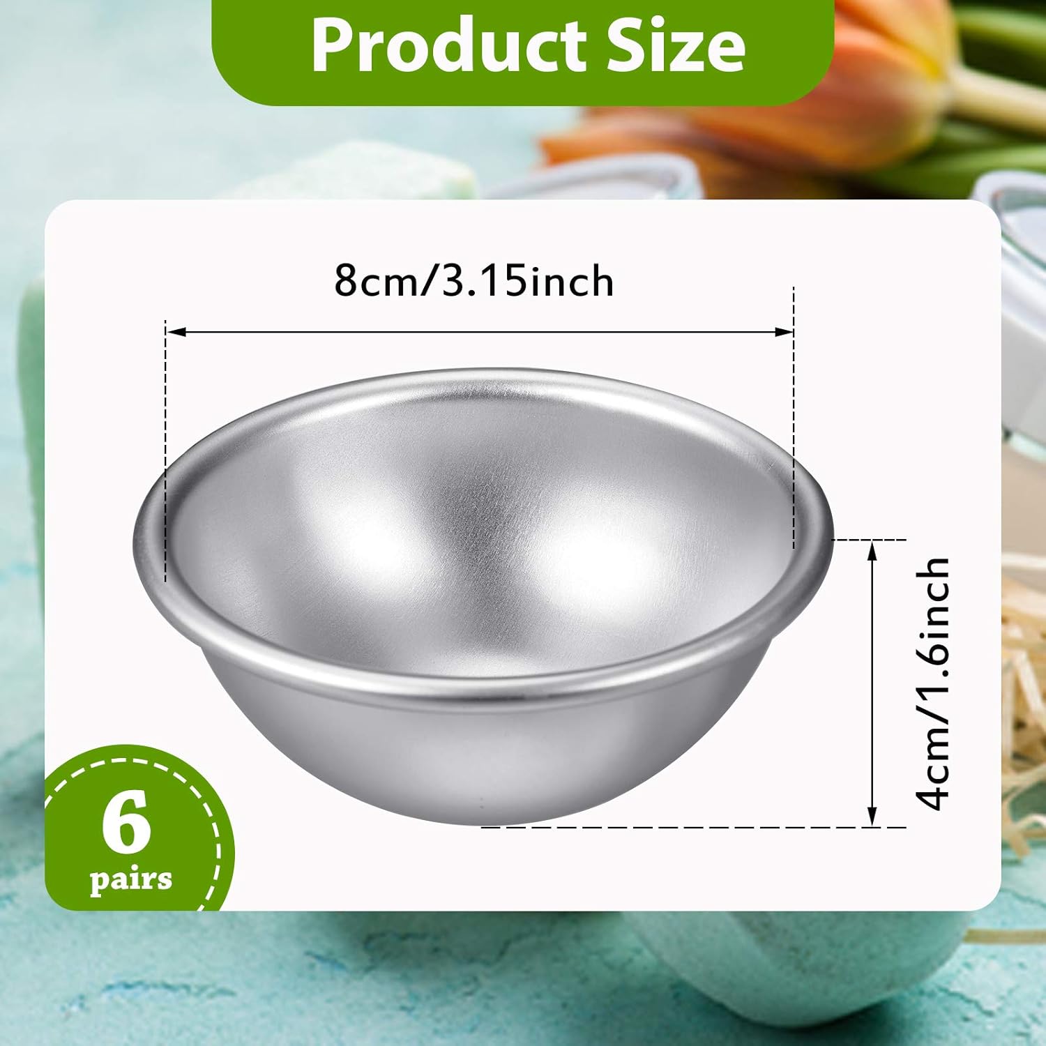 200p Extra Large 8cm Diameter  - Bath Bomb Mold 评论和价格