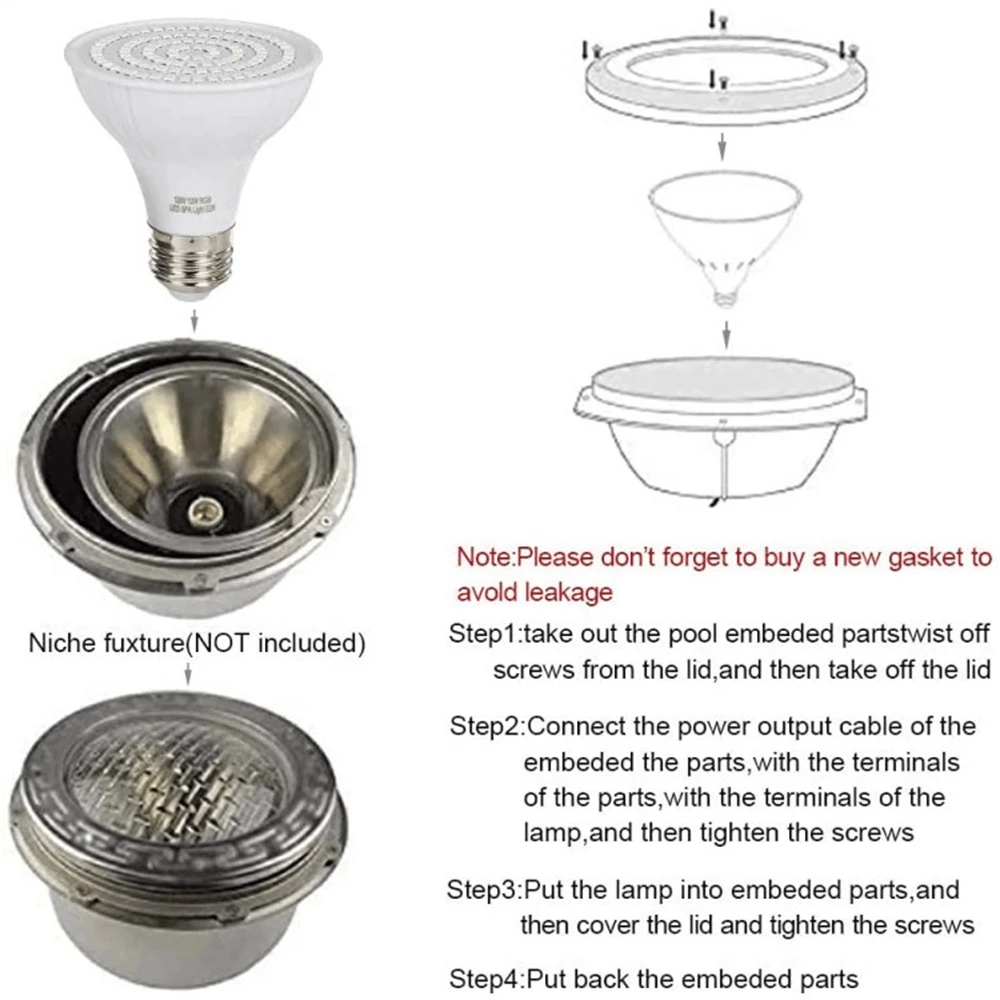 RGB LED Swimming Pool Light E2 - Xy Spa & Wellness George Town Photos 评论和价格