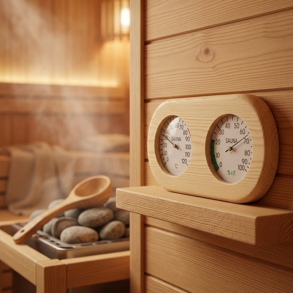 Dual Temperature Humidity Gaug - Spa And Wellness Center 评论和价格