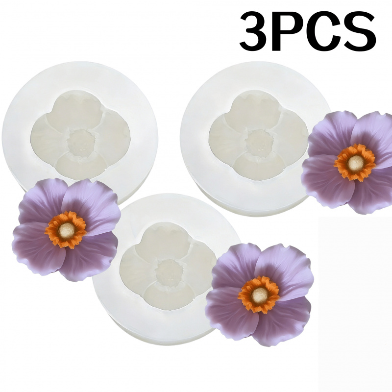 3Flower silicone mold，Silicone - Bath Bomb Mold 评论和价格