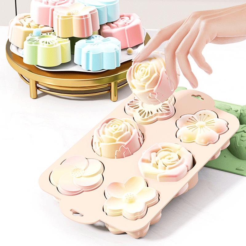 SU Flower Silicone Mold, 6 Cav - Bath Bomb Mold 评论和价格