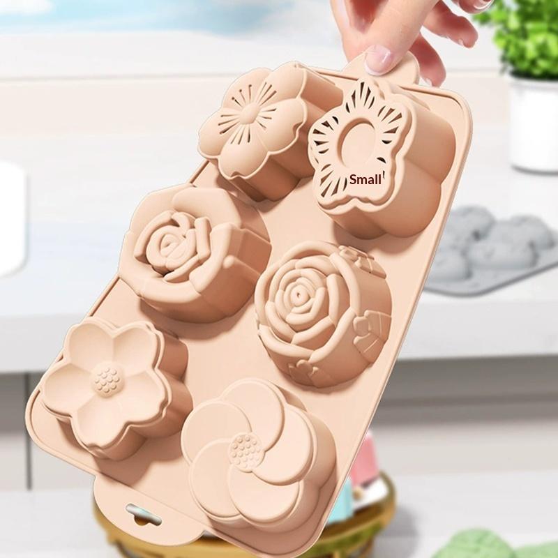 SU Flower Silicone Mold, 6 Cav - Bath Bomb Mold 评论和价格