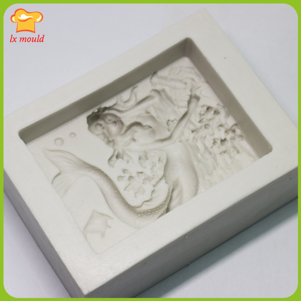 2D Mermaid Soap Silicone Molds - Bath Bomb Mold 评论和价格