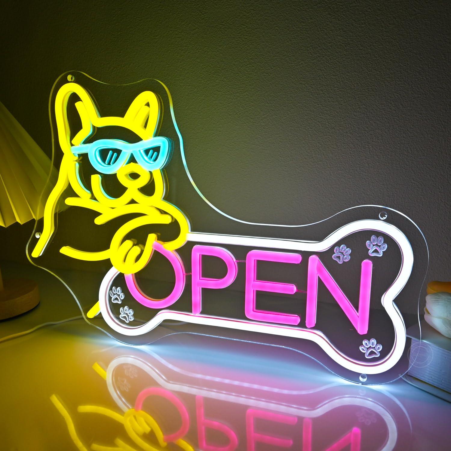 Pet Shop Open Neon Sign USB Di - Spa & Wellness Retreat 评论和价格