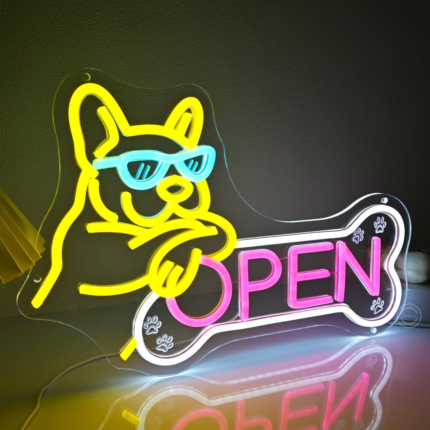 Pet Shop Open Neon Sign USB Di - Spa & Wellness Retreat 评论和价格