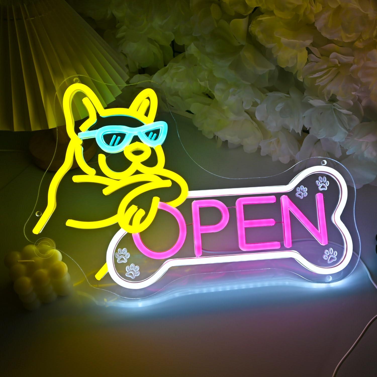 Pet Shop Open Neon Sign USB Di - Spa & Wellness Retreat 评论和价格