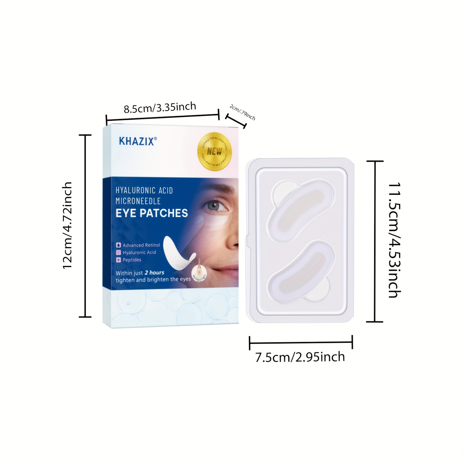 2PCS Retinol microneedle eye p - Microneedle Patch Eye 评论和价格