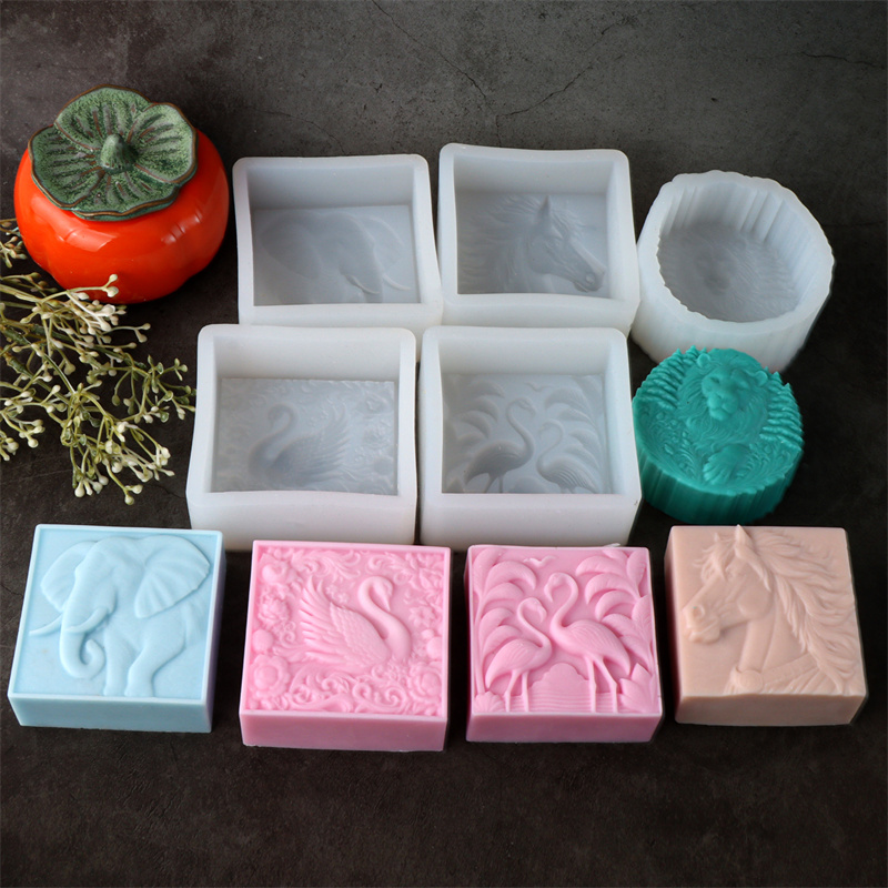 3D Square Animal Horsehead Ele - Bath Bomb Mold 评论和价格