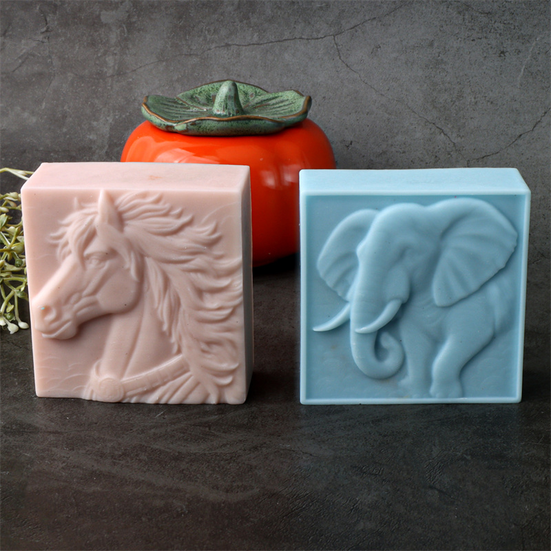 3D Square Animal Horsehead Ele - Bath Bomb Mold 评论和价格