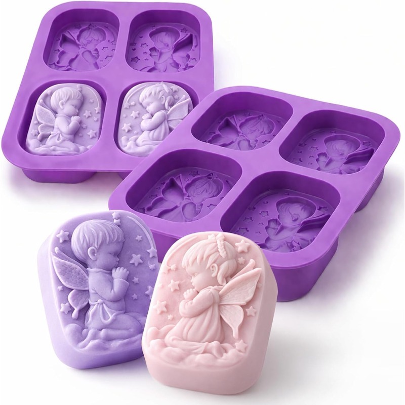 Angel Silicone Mold For Soap M - Bath Bomb Mold 评论和价格