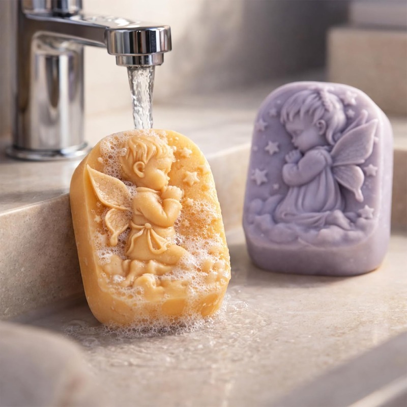 Angel Silicone Mold For Soap M - Bath Bomb Mold 评论和价格