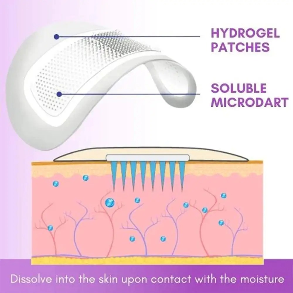 1 Pair Micro-needle Eye Patch  - Microneedle Patch Eye 评论和价格