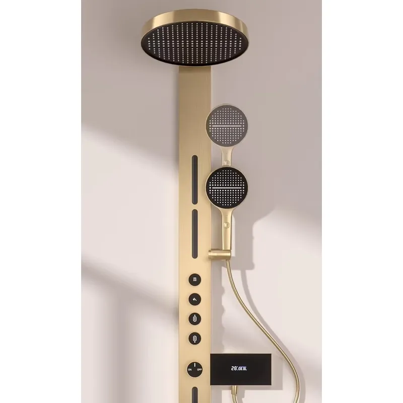Brass Rainfall Shower Panel Se - Spa & Wellness Retreat 评论和价格
